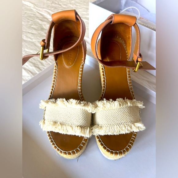 See by Chloe Frayed Wedge in Natural - Picture 2 of 9